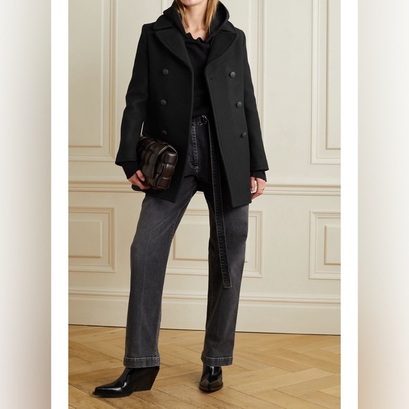 Nili Lotan Cash Peacoat in Black Size XS $1595 NWOT - Picture 3 of 13